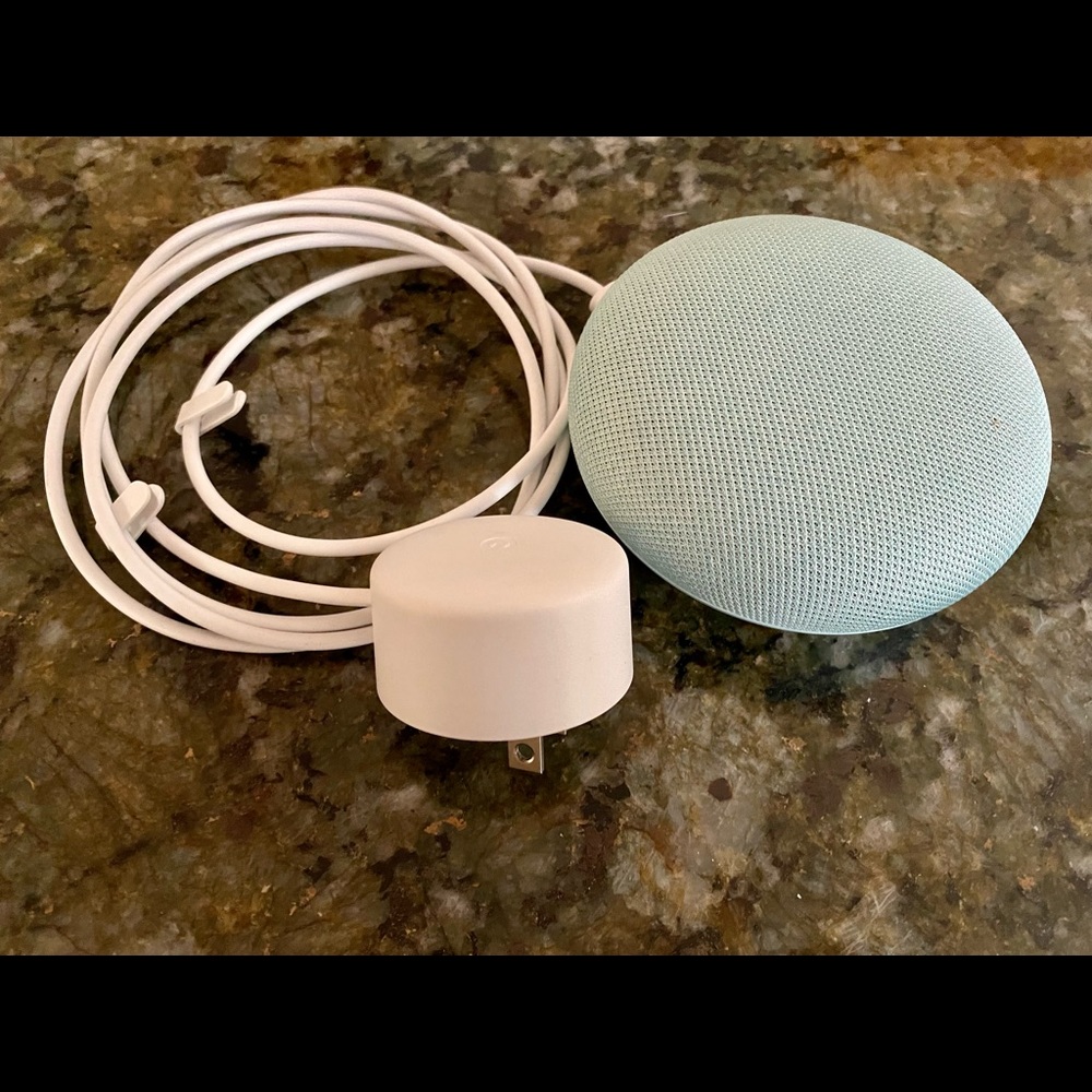Google Home Mini in Aqua